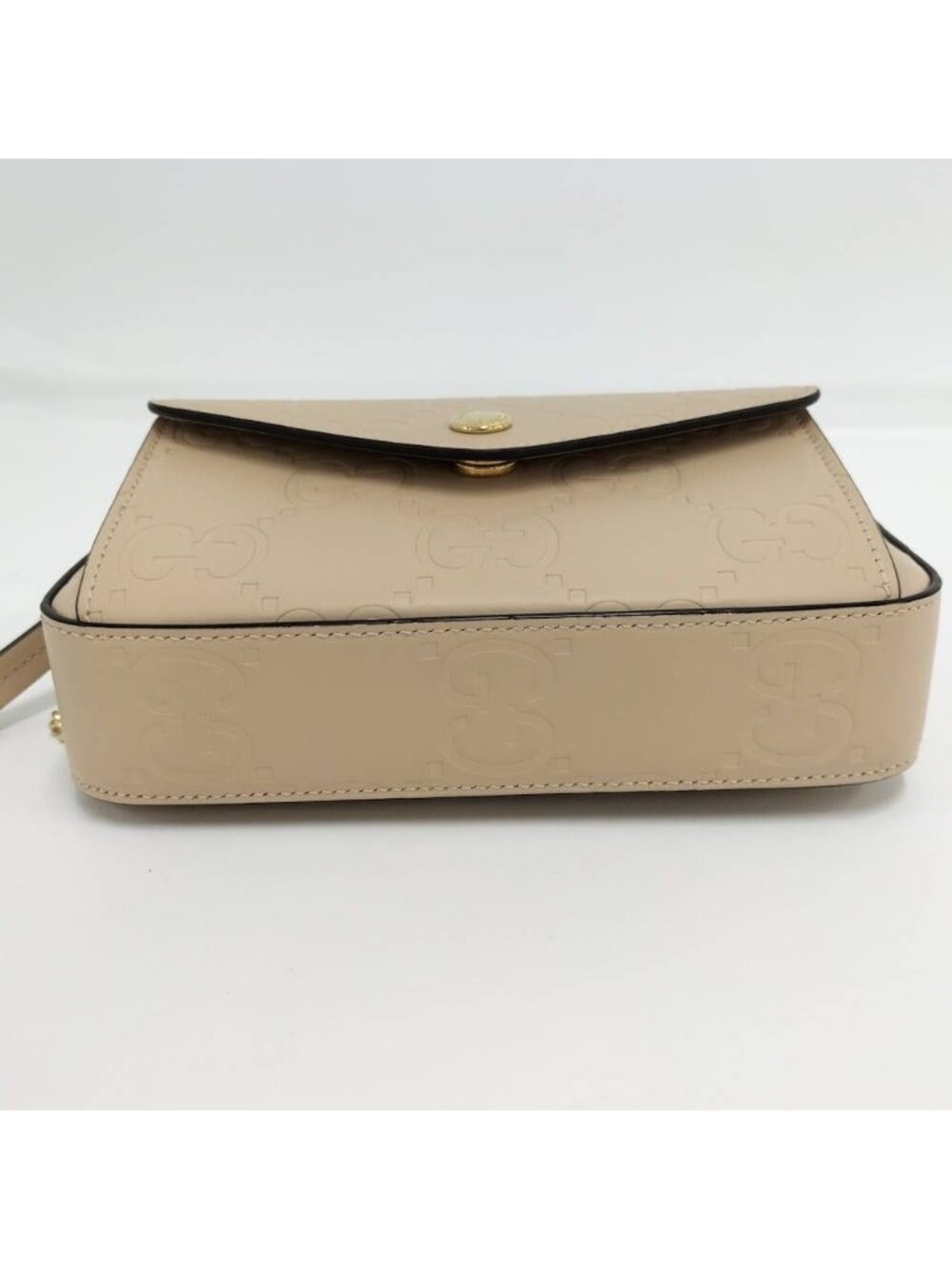 Gucci Chain Shoulder Bag Leather Beige - Picture 4 of 10
